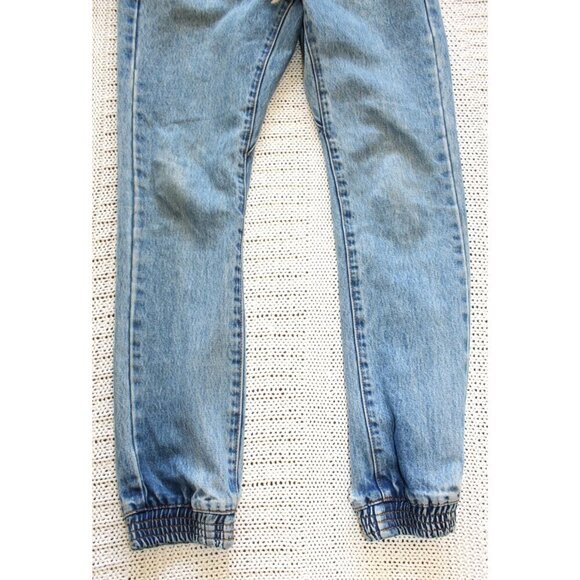 One by One Teaspoon Denim Jogger Pants Size XS Elastic Waist Jeans Cotton Y2K - Picture 5 of 10